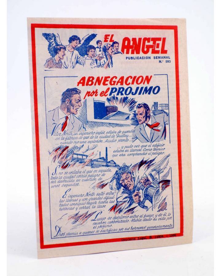 Cubierta de EL ÁNGEL. PUBLICACIÓN SEMANAL Nº 593 (Vvaa) Barcelona 1959