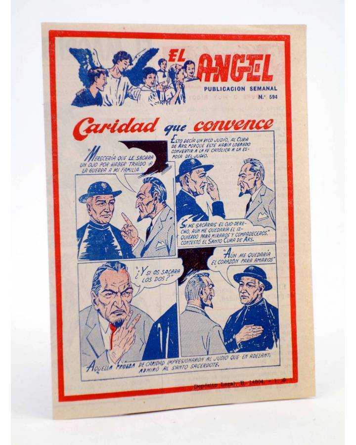 Cubierta de EL ÁNGEL. PUBLICACIÓN SEMANAL Nº 594 (Vvaa) Barcelona 1959