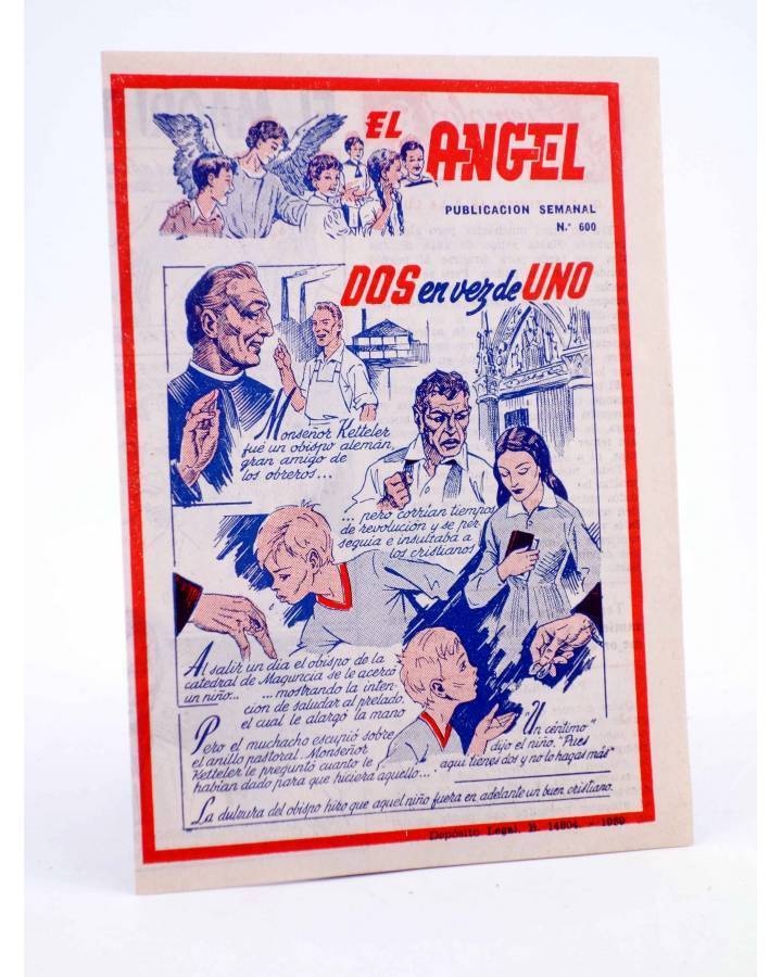 Cubierta de EL ÁNGEL. PUBLICACIÓN SEMANAL Nº 600 (Vvaa) Barcelona 1959