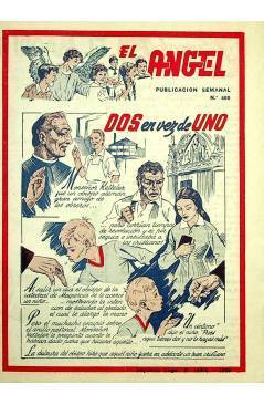 Contracubierta de EL ÁNGEL. PUBLICACIÓN SEMANAL Nº 600 (Vvaa) Barcelona 1959