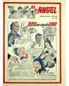 Contracubierta de EL ÁNGEL. PUBLICACIÓN SEMANAL Nº 600 (Vvaa) Barcelona 1959