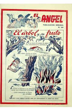 Contracubierta de EL ÁNGEL. PUBLICACIÓN SEMANAL Nº 601 (Vvaa) Barcelona 1959