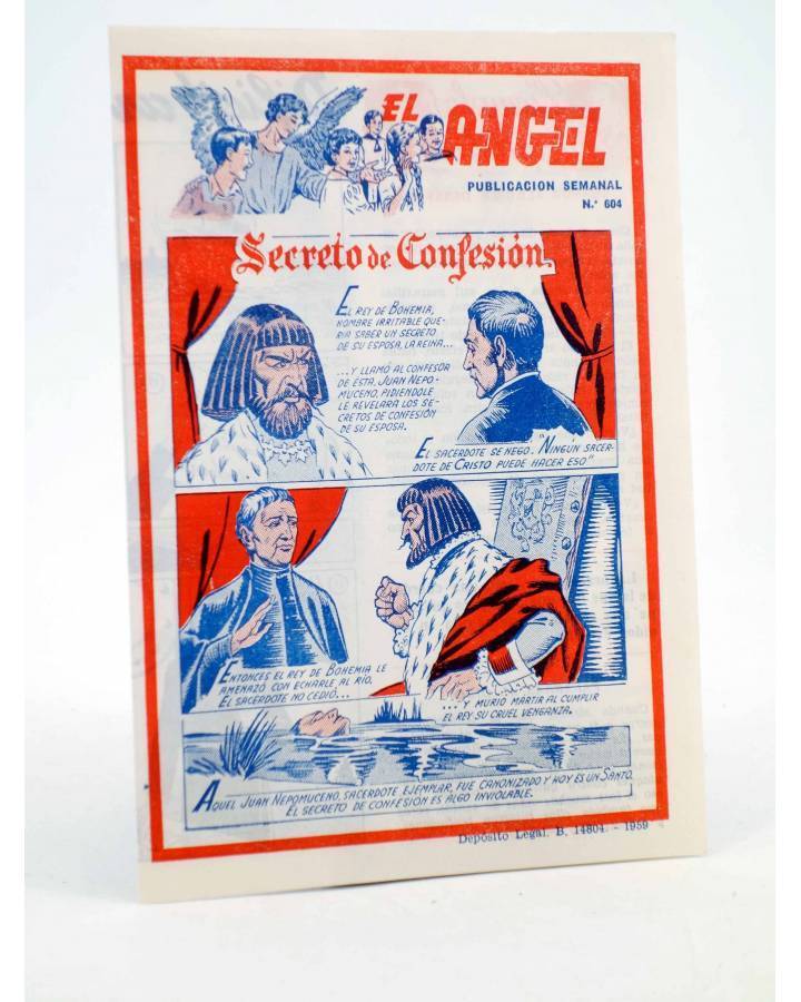 Cubierta de EL ÁNGEL. PUBLICACIÓN SEMANAL Nº 604 (Vvaa) Barcelona 1959
