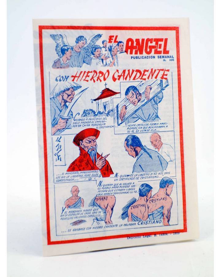 Cubierta de EL ÁNGEL. PUBLICACIÓN SEMANAL Nº 606 (Vvaa) Barcelona 1959