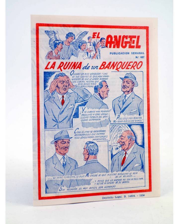Cubierta de EL ÁNGEL. PUBLICACIÓN SEMANAL Nº 607 (Vvaa) Barcelona 1959