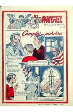 Contracubierta de EL ÁNGEL. PUBLICACIÓN SEMANAL Nº 608 (Vvaa) Barcelona 1959