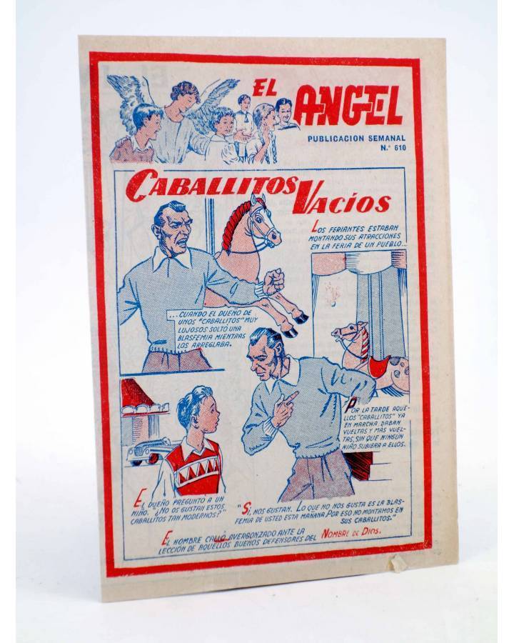 Cubierta de EL ÁNGEL. PUBLICACIÓN SEMANAL Nº 610 (Vvaa) Barcelona 1959