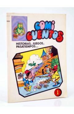 Cubierta de COMI CUENTOS 1. HISTORIAS JUEGOS PASATIEMPOS (Rojas De La Cámara) Valenciana 1984