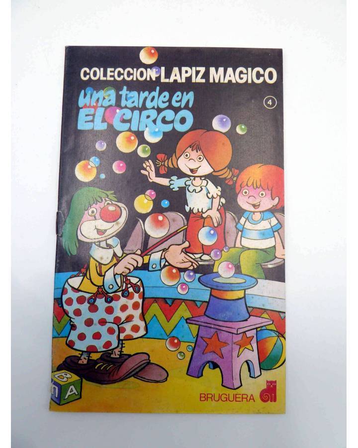 Cubierta de COLECCIÓN LÁPIZ MÁGICO 4. UNA TARDE EN EL CIRCO (Portada Jan / Interiores: E. Oliván) Bruguera 1982