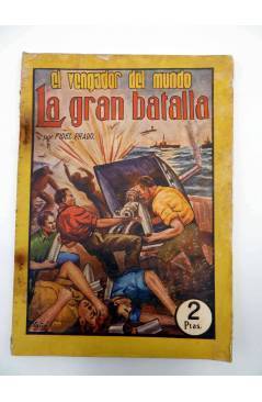 Contracubierta de EL VENGADOR DEL MUNDO 2. LA GRAN BATALLA (Fidel Prado) Valenciana 1943