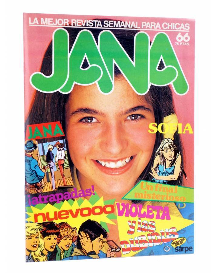Cubierta de JANA. LA MEJOR REVISTA PARA CHICAS 66 (Purita Campos Y Otros) Sarpe 1984