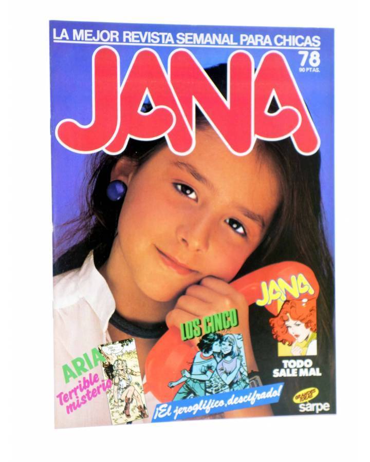 Cubierta de JANA. LA MEJOR REVISTA PARA CHICAS 78 (Purita Campos Y Otros) Sarpe 1984