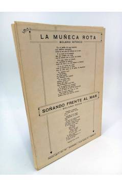 Contracubierta de PARTITURA. LA MUÑECA ROTA (CONTRERAS) SOÑANDO FRENTE AL MAR (CRUZ / ESCABIAS). Quiroga 1962
