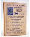 Contracubierta de SERIE POPULAR MOLINO 9. LA MISIÓN DE CLINTON (María López Rubí) Molino 1934