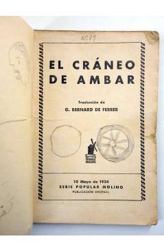 Muestra 2 de SERIE POPULAR MOLINO 19. EL CRÁNEO DE ÁMBAR (G. Bernard De Ferrer) Molino 1934