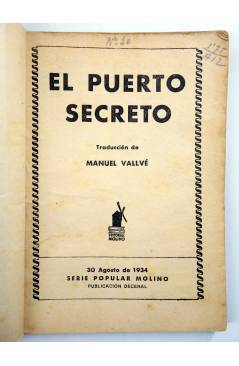 Muestra 1 de SERIE POPULAR MOLINO 30. EL PUERTO SECRETO (Manuel Vallvé) Molino 1934