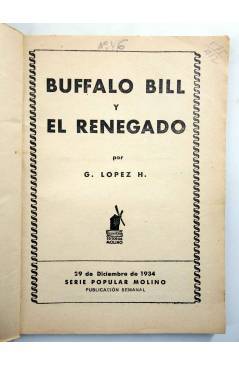 Muestra 1 de SERIE POPULAR MOLINO 46. BUFFALO BILL Y EL RENEGADO (G.L. Hipkiss) Molino 1934