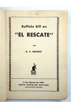 Muestra 1 de SERIE POPULAR MOLINO 52. BUFFALO BILL EN: EL RESCATE (H.C. Granch) Molino 1935
