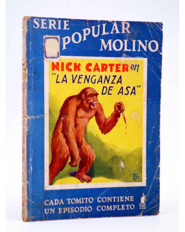 Cubierta de SERIE POPULAR MOLINO 56. NICK CARTER EN: LA VENGANZA DE ASA (G.L. Hipkiss) Molino 1935
