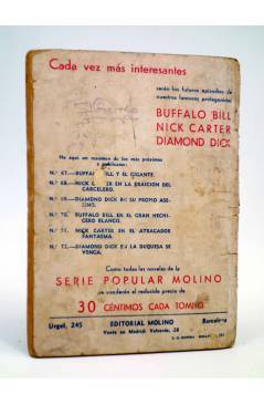 Contracubierta de SERIE POPULAR MOLINO 66. DIAMOND DICK. LA VENGANZA DE GORMAN (G.L. Hipkiss) Molino 1935