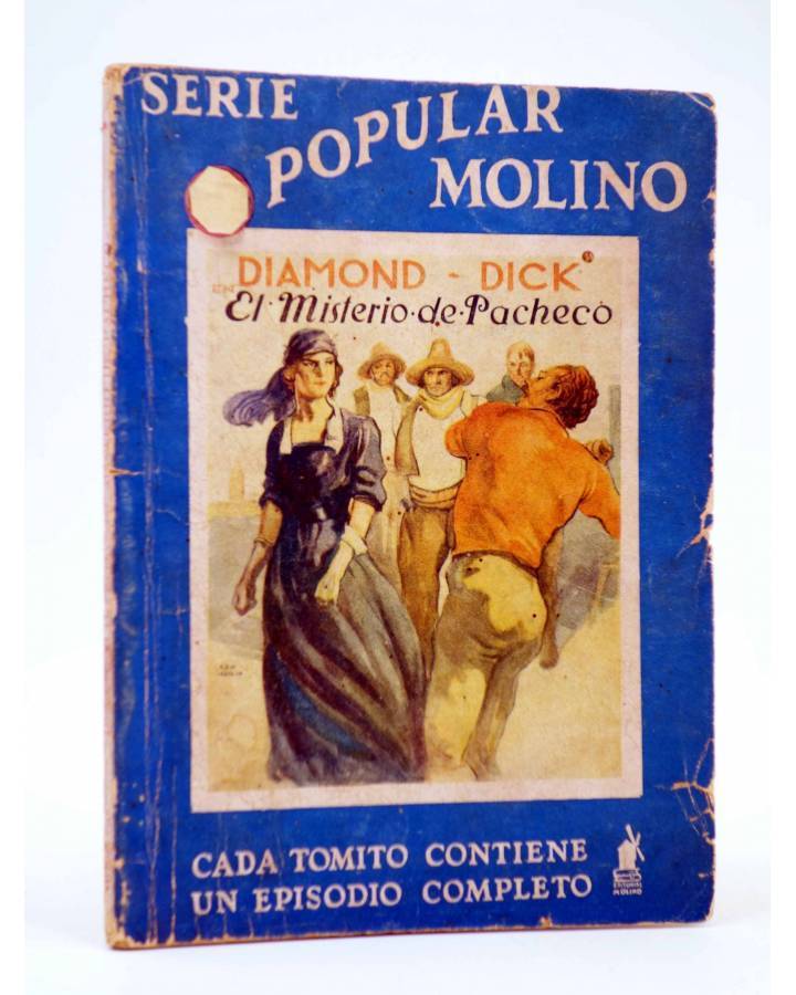 Cubierta de SERIE POPULAR MOLINO 75. DIAMOND DICK: EL MISTERIO DE PACHECO (G.L. Hipkiss) Molino 1935