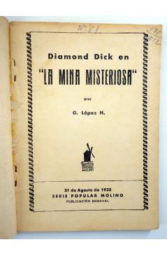 Muestra 1 de SERIE POPULAR MOLINO 81. DIAMOND DICK: LA MINA MISTERIOSA (G.L. Hipkiss) Molino 1935
