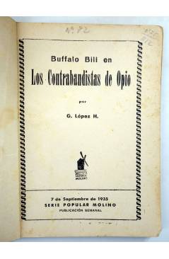 Muestra 1 de SERIE POPULAR MOLINO 82. BUFFALO BILL LOS CONTRABANDISTAS DE OPIO (G.L. Hipkiss) Molino 1935