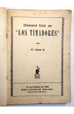 Muestra 1 de SERIE POPULAR MOLINO 87. DIAMOND DICK: LOS TIMADORES (G.L. Hipkiss) Molino 1935