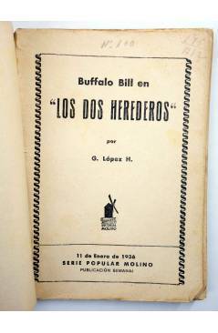 Muestra 2 de SERIE POPULAR MOLINO 100. BUFFALO BILL EN: LOS DOS HEREDEROS (G.L. Hipkiss) Molino 1936