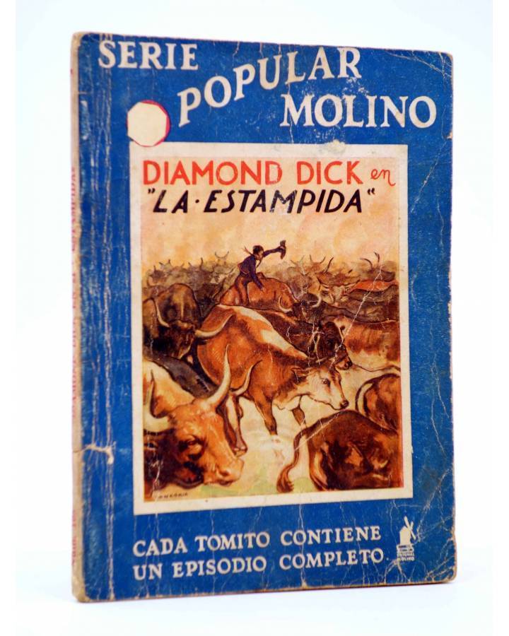 Cubierta de SERIE POPULAR MOLINO 108. DIAMOND DICK EN: LA ESTAMPIDA (H.C. Granch) Molino 1936