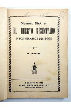 Muestra 1 de SERIE POPULAR MOLINO 117. DIAMOND DICK EN: EL MUERTO RESUCITADO (G. L. Hipkiss) Molino 1936