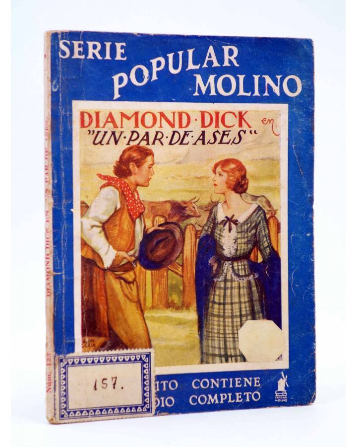 Cubierta de SERIE POPULAR MOLINO 123. DIAMOND DICK EN: UN PAR DE ASES (A. Guardiola) Molino 1936