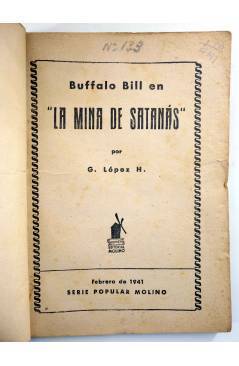 Muestra 1 de SERIE POPULAR MOLINO 133. BUFFALO BILL: LA MINA DE SATANÁS (G. L. Hipkiss) Molino 1941