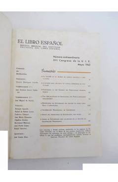 Muestra 1 de EL LIBRO ESPAÑOL N.º EXTRAORDINARIO. XVI CONGRESO DE LA UNIÓN INTERNACIONAL DE EDITORES. MAYO.. INLE 1962