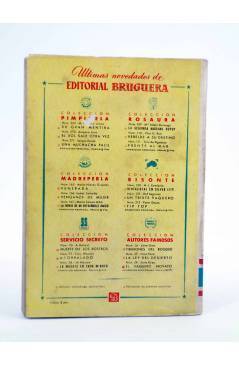 Contracubierta de COLECCIÓN PIMPINELA 270. EL SOL SALE OTRA VEZ (Amparo Lara) Bruguera Bolsilibros 1951. CON DEDICATORIA