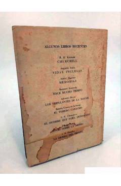 Contracubierta de SIEMPRE OCURRE LO INESPERADO (André Maurois) Aymá 1945