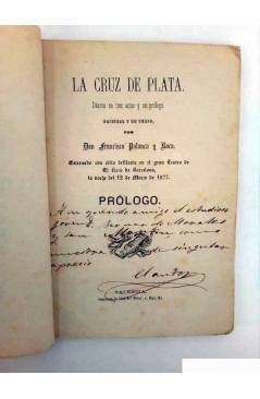 Muestra 1 de LA CRUZ DE PLATA. DEDICATORIA AUTÓGRAFA (Francisco Palanca Y Roca) José María Blesa 1877