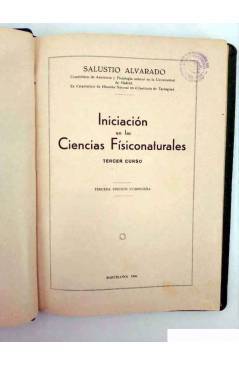 Muestra 1 de INICIACIÓN EN LAS CIENCIAS FÍSICONATURALES. TERCER CURSO (Salustio Alvarado) SGP 1936