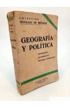 Cubierta de COLECCIÓN GONZALO DE REPARAZ. GEOGRAFÍA Y POLÍTICA. 25 LECCIONES DE HISTORIA NATURALISTA. Mentora 1931