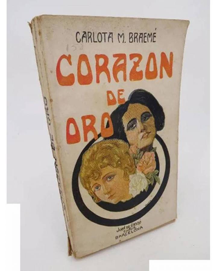 Cubierta de CORAZÓN DE ORO (Carlota M. Braeme) Juan de Gasso s/f
