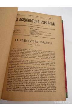 Muestra 2 de LA AGRICULTURA ESPAÑOLA. REVISTA QUINCENAL. AÑO 1902. NºS 81 a 104 encuadernados en un tomo. 24 NºS. 1902