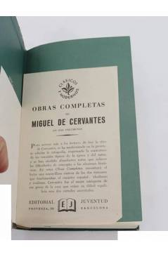 Muestra 1 de OBRAS COMPLETAS MIGUEL DE CERVANTES TOMO II 2.. Juventud 1965