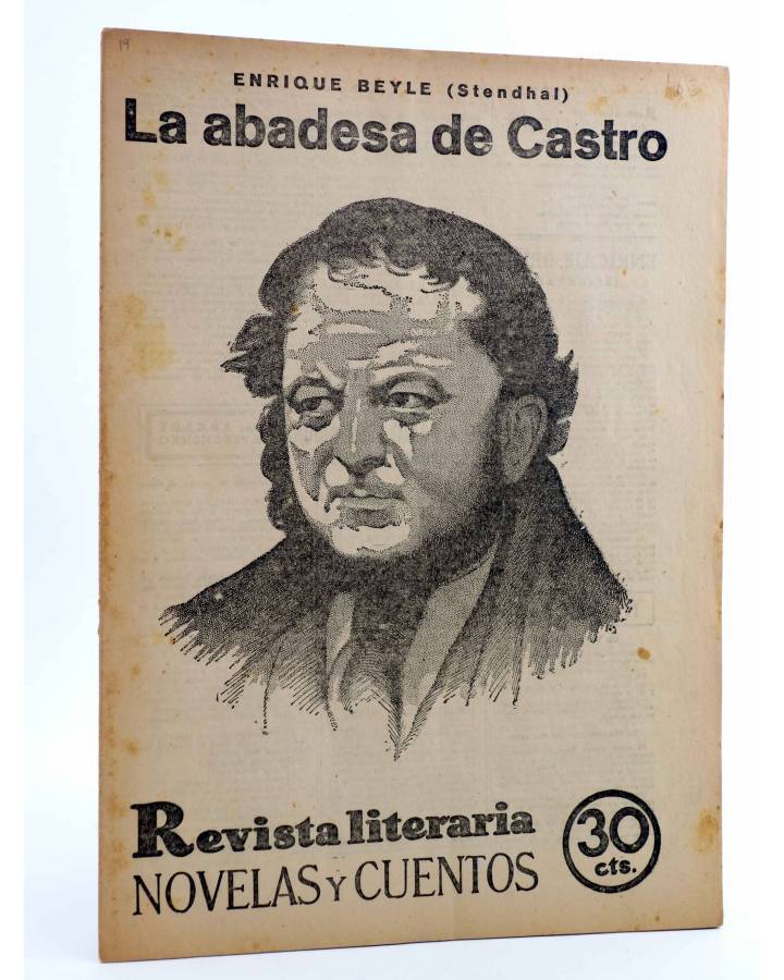 Cubierta de REVISTA LITERARIA NOVELAS Y CUENTOS 163. LA ABADESA DE CASTRO (Enrique Beyle- Stendahl) Dédalo 1932