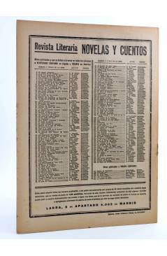 Contracubierta de REVISTA LITERARIA NOVELAS Y CUENTOS 163. LA ABADESA DE CASTRO (Enrique Beyle- Stendahl) Dédalo 1932