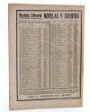 Contracubierta de REVISTA LITERARIA NOVELAS Y CUENTOS 186. TRÁGICA AVENTURA DE BAILE DE MÁSCARAS (A Houssaye) Dédalo 193