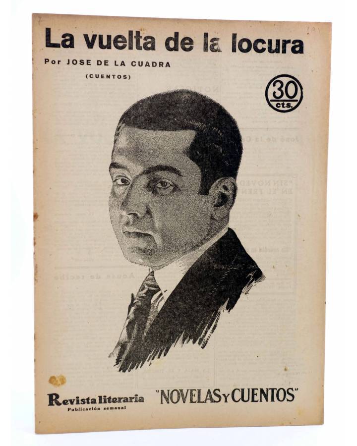 Cubierta de REVISTA LITERARIA NOVELAS Y CUENTOS 191. LA VUELTA DE LA LOCURA (José De La Cuadra) Dédalo 1932
