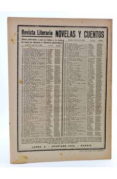 Contracubierta de REVISTA LITERARIA NOVELAS Y CUENTOS 205. LAS MUJERES TODAVÍA (Alfonso Karr) Dédalo 1932