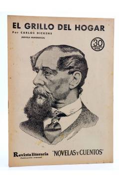 Cubierta de REVISTA LITERARIA NOVELAS Y CUENTOS 291. EL GRILLO DEL HOGAR (Carlos Dickens) Dédalo 1934