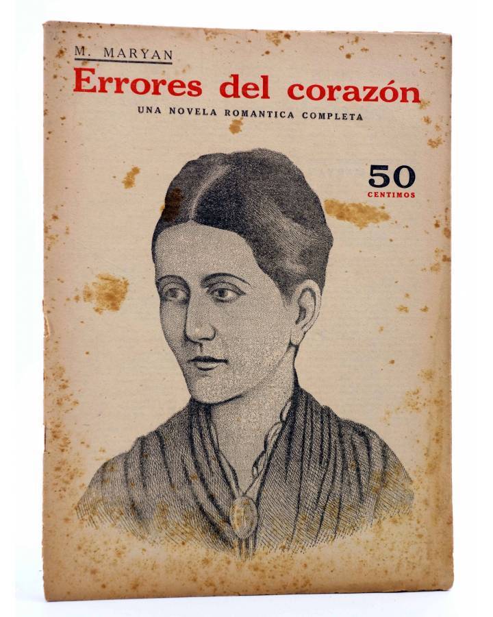 Cubierta de REVISTA LITERARIA NOVELAS Y CUENTOS s/n. ERRORES DEL CORAZÓN (M. Maryan) Dédalo Circa 1940