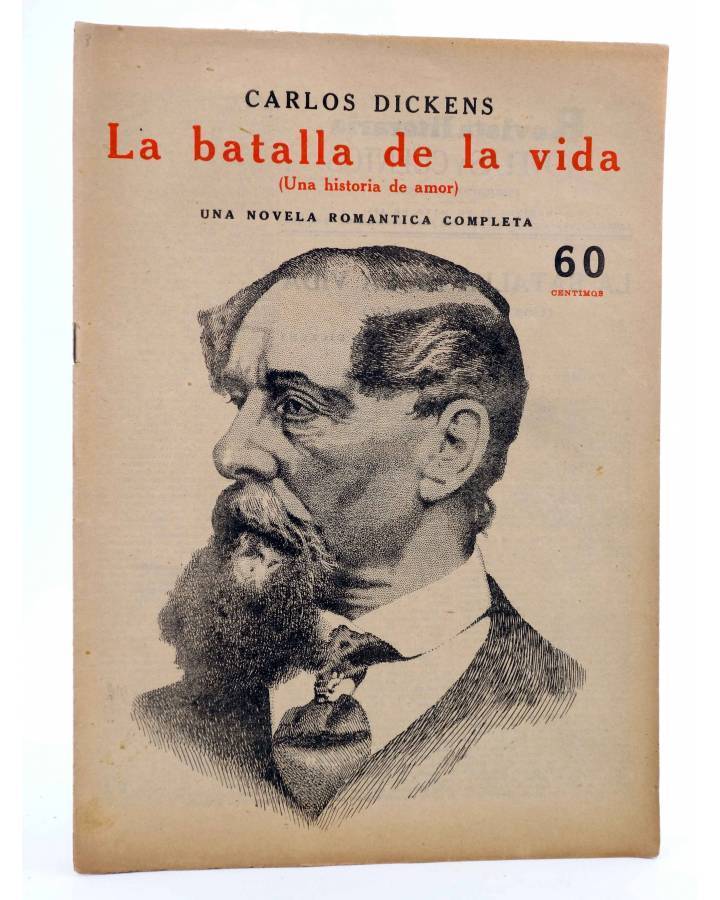 Cubierta de REVISTA LITERARIA NOVELAS Y CUENTOS s/n. LA BATALLA DE LA VIDA (Carlos Dickens) Dédalo Circa 1940